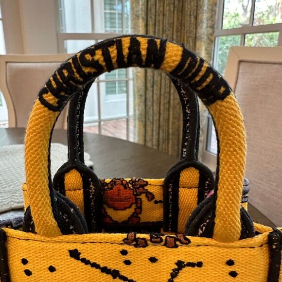 Christian Dior Zodiac Pixel Embroidery Mini Vertical Book Tote - Picture 3 of 9